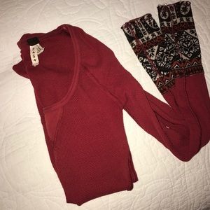 Free People long-sleeve thermal top